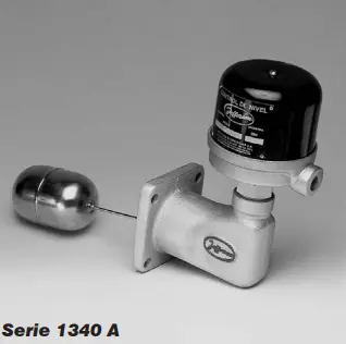 Serie 1340A — control magnético de nivel para tanque, flotante interno, montaje lateral